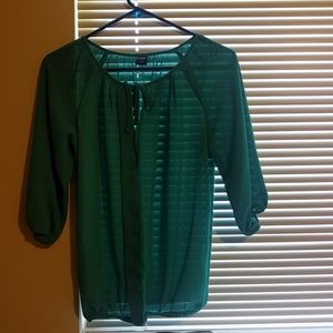 Green blouse - work